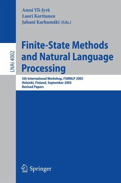 Finite-State Methods and Natural Language Processing (eBook, PDF)