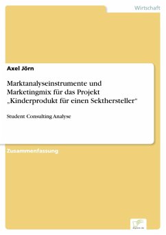 Marktanalyseinstrumente und Marketingmix für das Projekt 