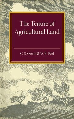 Cover The Tenure of Agricultural Land