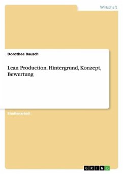 Lean Production. Hintergrund, Konzept, Bewertung
