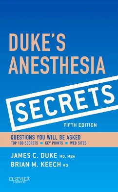 Duke's Anesthesia Secrets E-Book (eBook, ePUB) - Duke, James