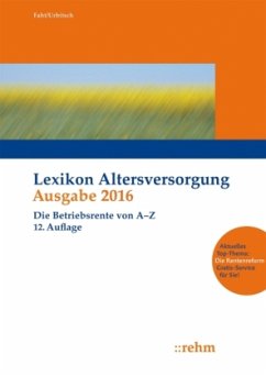 Lexikon Altersversorgung 2016 - Fath, Ralf; Urbitsch, Christian