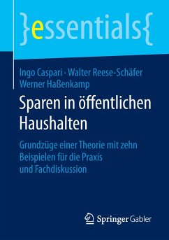 Sparen in öffentlichen Haushalten - Reese-Schäfer, Walter;Caspari, Ingo;Haßenkamp, Werner