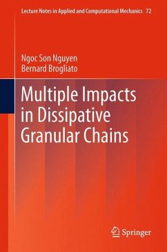 Multiple Impacts in Dissipative Granular Chains