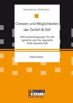 Grenzen und Möglichkeiten der GmbH & Still: Rahmenbedingungen für die typische und die atypische Stille Gesellschaft - Dittmann, Konstantin