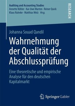 Wahrnehmung der Qualität der Abschlussprüfung (eBook, PDF) - Qandil, Johanna Souad