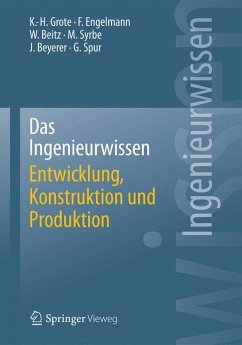 Das Ingenieurwissen: Entwicklung, Konstruktion und Produktion (eBook, PDF) - Grote, Karl-Heinrich; Engelmann, Frank; Beitz, Wolfgang; Syrbe, Max; Beyerer, Jürgen; Spur, Günter