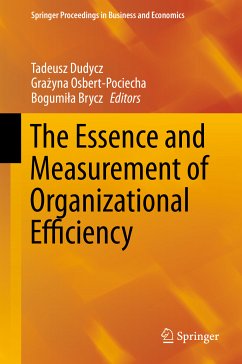 The Essence and Measurement of Organizational Efficiency (eBook, PDF)