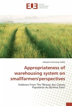 Appropriateness of warehousing system on smallfarmers'perspectives - Kankisingi Sadiki, Adolphe