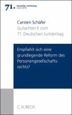 Gutachten Teil E: Empfiehlt sich eine grundlegende Reform des Personengesellschaftsrechts? / Verhandlungen des 71. Deutschen Juristentages Essen 2016 1