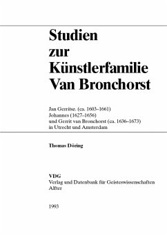 Studien zur Künstlerfamilie Van Bronchorst (eBook, PDF) - Döring, Thomas