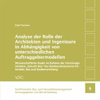 Analyse der Rolle der Architekten und Ingenieure in Abhängigkeit von unterschiedlichen Auftraggebermodellen (eBook, PDF)