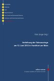 Verleihung der Toleranzringe am 12. Juni 2012 in Frankfurt am Main (eBook, PDF)