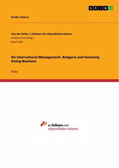 On Intercultural Management. Bulgaria and Germany Doing Business (eBook, ePUB) - Dobrev, Dimko