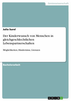 Der Kinderwunsch von Menschen in gleichgeschlechtlichen Lebenspartnerschaften (eBook, PDF)