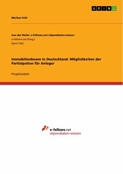 Cover Immobilienboom in Deutschland. Möglichkeiten der Partizipation für Anleger (eBook, ePUB)