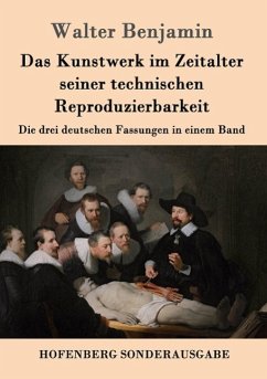 Das Kunstwerk im Zeitalter seiner technischen Reproduzierbarkeit - Benjamin, Walter