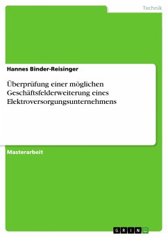 Überprüfung einer möglichen Geschäftsfelderweiterung eines Elektroversorgungsunternehmens - Binder-Reisinger, Hannes