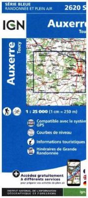 Cover IGN Karte, Carte de randonnée (et plein air) Auxerre Toucy