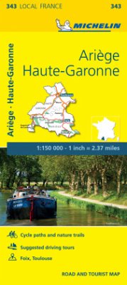 Ariege, Haute-Garonne - Michelin Local Map 343 - Michelin