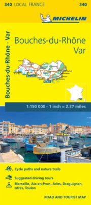 Bouches-du-Rhone, Var - Michelin Local Map 340 - Michelin