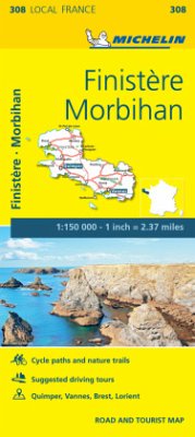 Finistere, Morbihan - Michelin Local Map 308 - Michelin