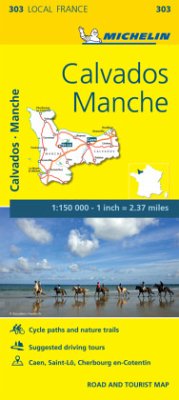 Calvados, Manche - Michelin Local Map 303 - Michelin