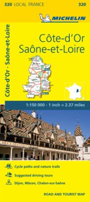 Cote-d'Or, Saone-et-Loire - Michelin Local Map 320 - Michelin