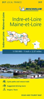 Indre-et-Loire, Maine-et-Loire - Michelin Local Map 317 - Michelin