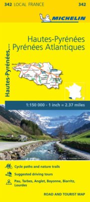 Hautes-Pyrenees, Pyrenees-Atlantiques - Michelin Local Map 342 - Michelin