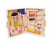 small foot 2079 - Werkzeugkoffer Lino aus Holz, mit 12 Spielwerkzeugen