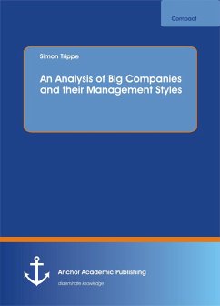 An Analysis of Big Companies and their Management Styles (eBook, PDF) - Trippe, Simon