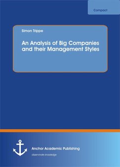 Cover An Analysis of Big Companies and their Management Styles (eBook, PDF)