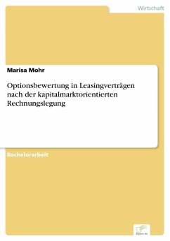 Cover Optionsbewertung in Leasingverträgen nach der kapitalmarktorientierten Rechnungslegung (eBook, PDF)