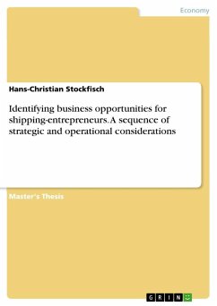 Identifying business opportunities for shipping-entrepreneurs. A sequence of strategic and operational considerations