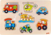 Goki 57491 - Steckpuzzle Verkehrsmittel