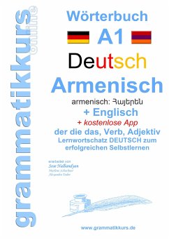 Wörterbuch Deutsch - Armenisch Hajeren lesu - Englisch Niveau A1 - Schachner, Marlene