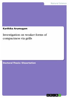 Investigation on weaker forms of compactness via grills (eBook, PDF)