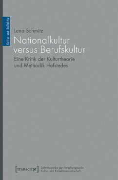 Nationalkultur versus Berufskultur (eBook, PDF) - Schmitz, Lena