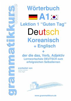 Wörterbuch Deutsch - Koreanisch - Englisch Niveau A1 - Schachner, Marlene;Akom, Edouard Martial