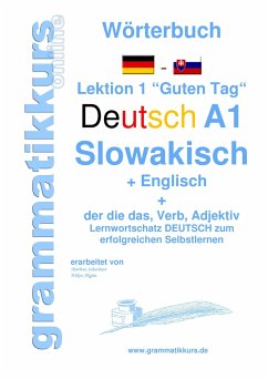 Wörterbuch Deutsch - Slowakisch - Englisch Niveau A1 - Schachner, Marlene;Akom, Edouard Martial