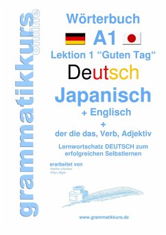 Wörterbuch Deutsch - Japanisch - Englisch Niveau A1 - Schachner, Marlene;Akom, Edouard Martial