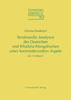 Strukturelle Analysen des Deutschen und Khalkha-Mongolischen unter kontrastierendem Aspekt - Senderjav, Alimaa