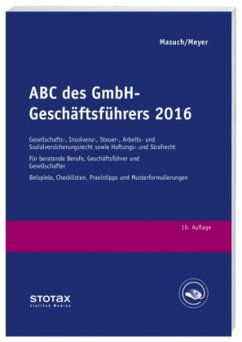 ABC des GmbH-Geschäftsführers 2016 - Masuch, Andreas; Meyer, Gerhard