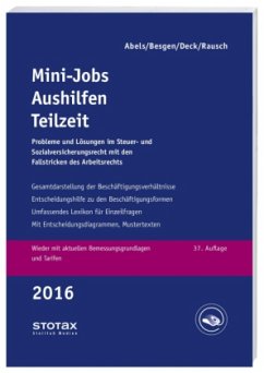 Cover Mini-Jobs, Aushilfen, Teilzeit 2016