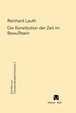 Die Konstitution der Zeit im Bewusstsein (eBook, PDF) - Lauth, Reinhard