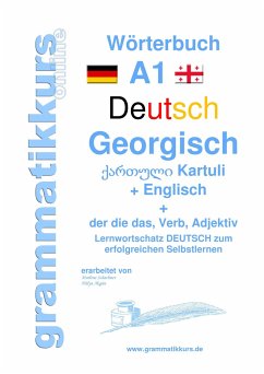 Wörterbuch Deutsch - Georgisch - Englisch Niveau A1 - Akom, Edouard Martial;Schachner, Marlene
