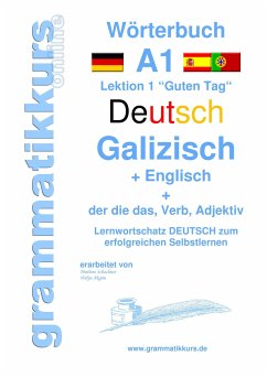 Wörterbuch Deutsch - Galizisch - Englisch Niveau A1 - Schachner, Marlene;Akom, Edouard Martial