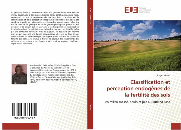 Classification et perception endogènes de la fertilité des sols Classification et perception endogènes de la fertilité des sols