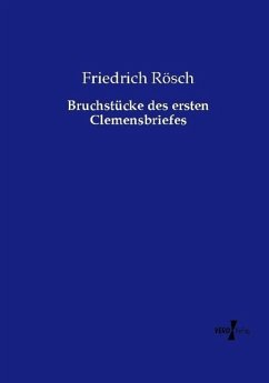Cover Bruchstücke des ersten Clemensbriefes